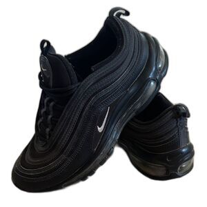 Nike Mens Air Max 97 Terry Cloth 921826-015 Black Running Shoes Sneakers Size 9
